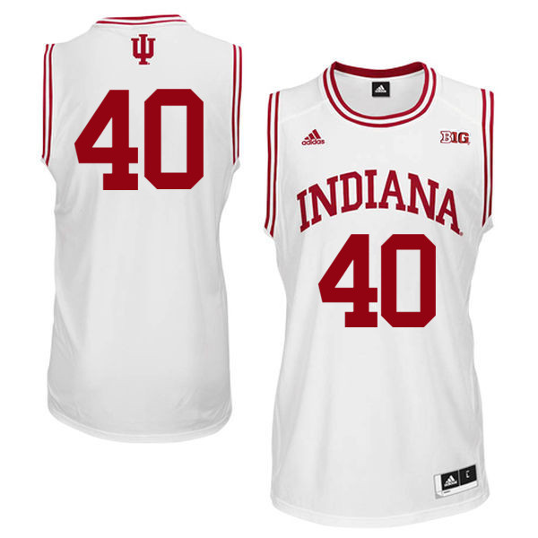 Men Indiana Hoosiers #40 Cody Zeller College Basketball Jerseys Sale-White